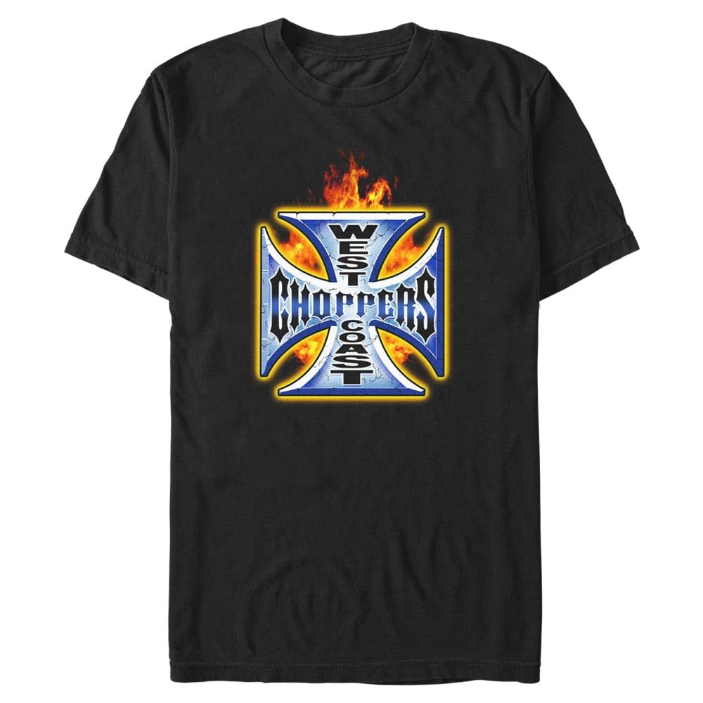 WEST COAST CHOPPERS Tシャツ West Coast Choppers Men's Flame Logo Short Sleeve Crew Tee